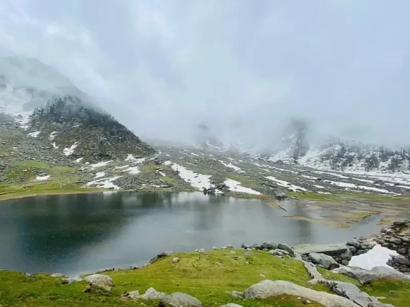 Kareri Lake trek- alpine lake trek near mcleodganj